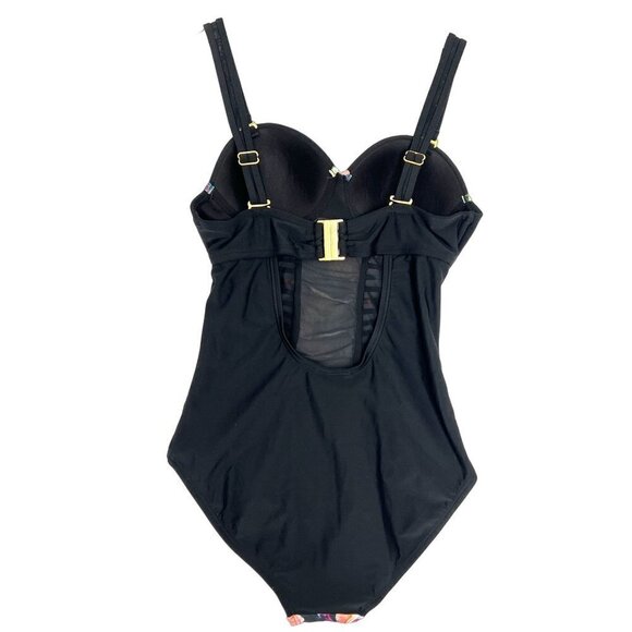 Swimsuits for All 1 Piece Ruched Swimsuit Size 6 Underwire Tummy Control Floral - Picture 8 of 12